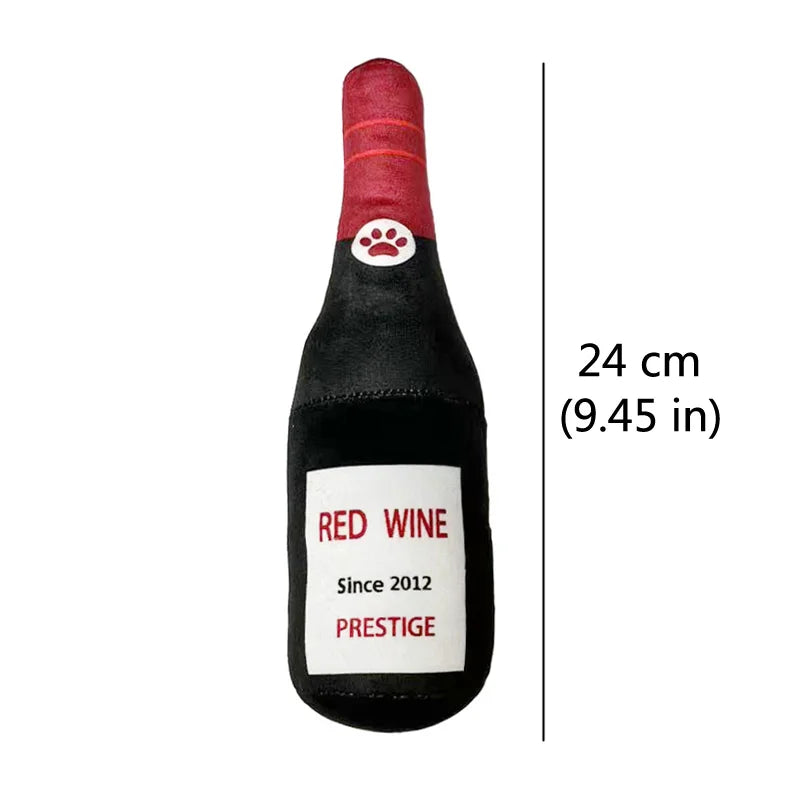 Imprezowa Kolekcja Pluszaków – Zabawne butelki z piszczałką dla psa